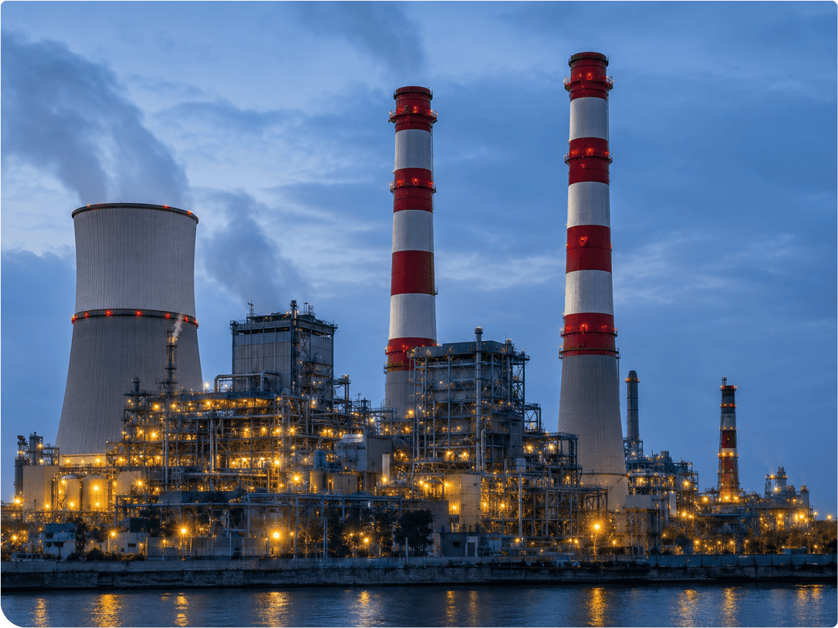 Industrial plant valve applications