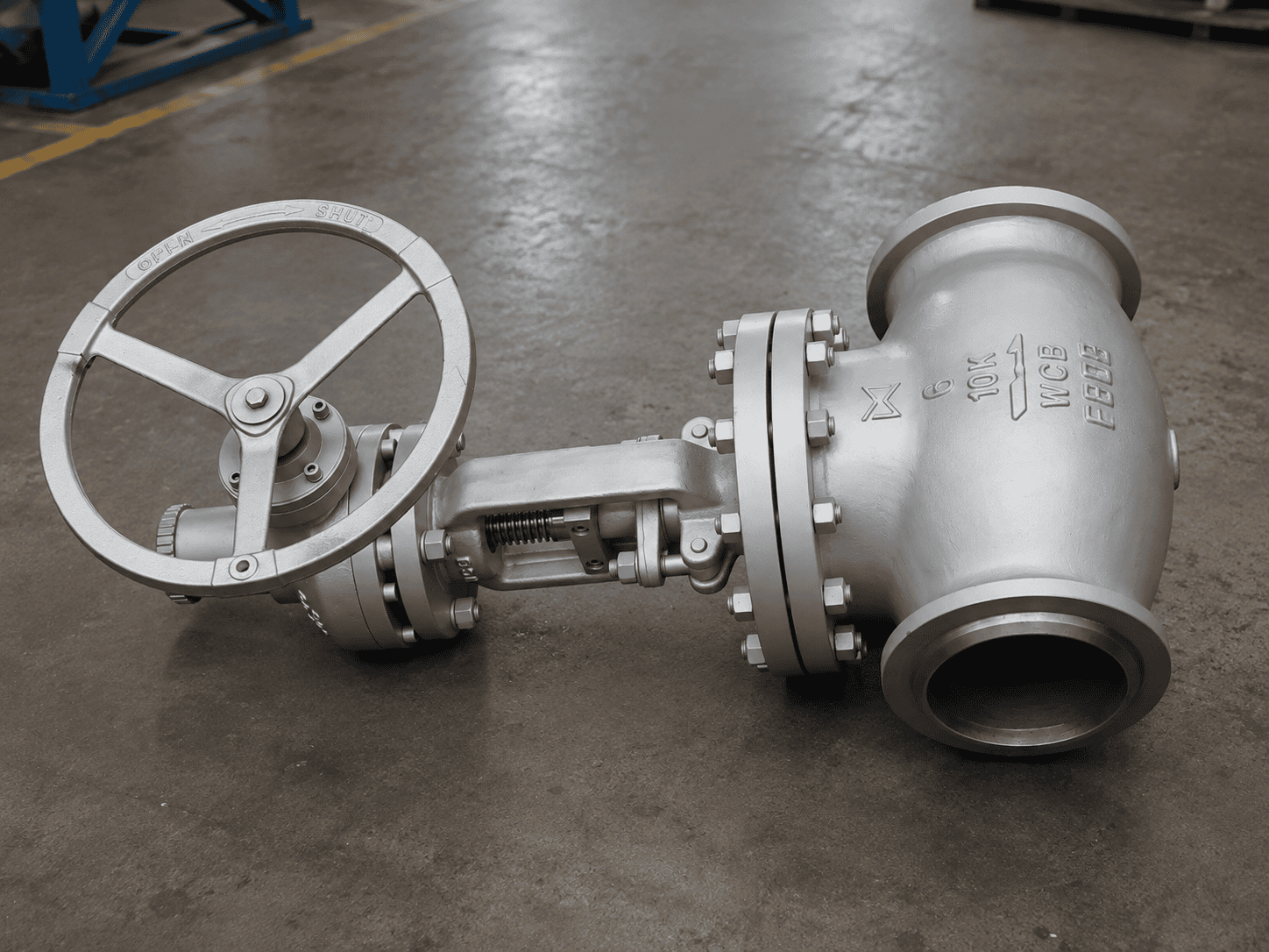 10K Butt Weld Globe Valve Body Marking Detail