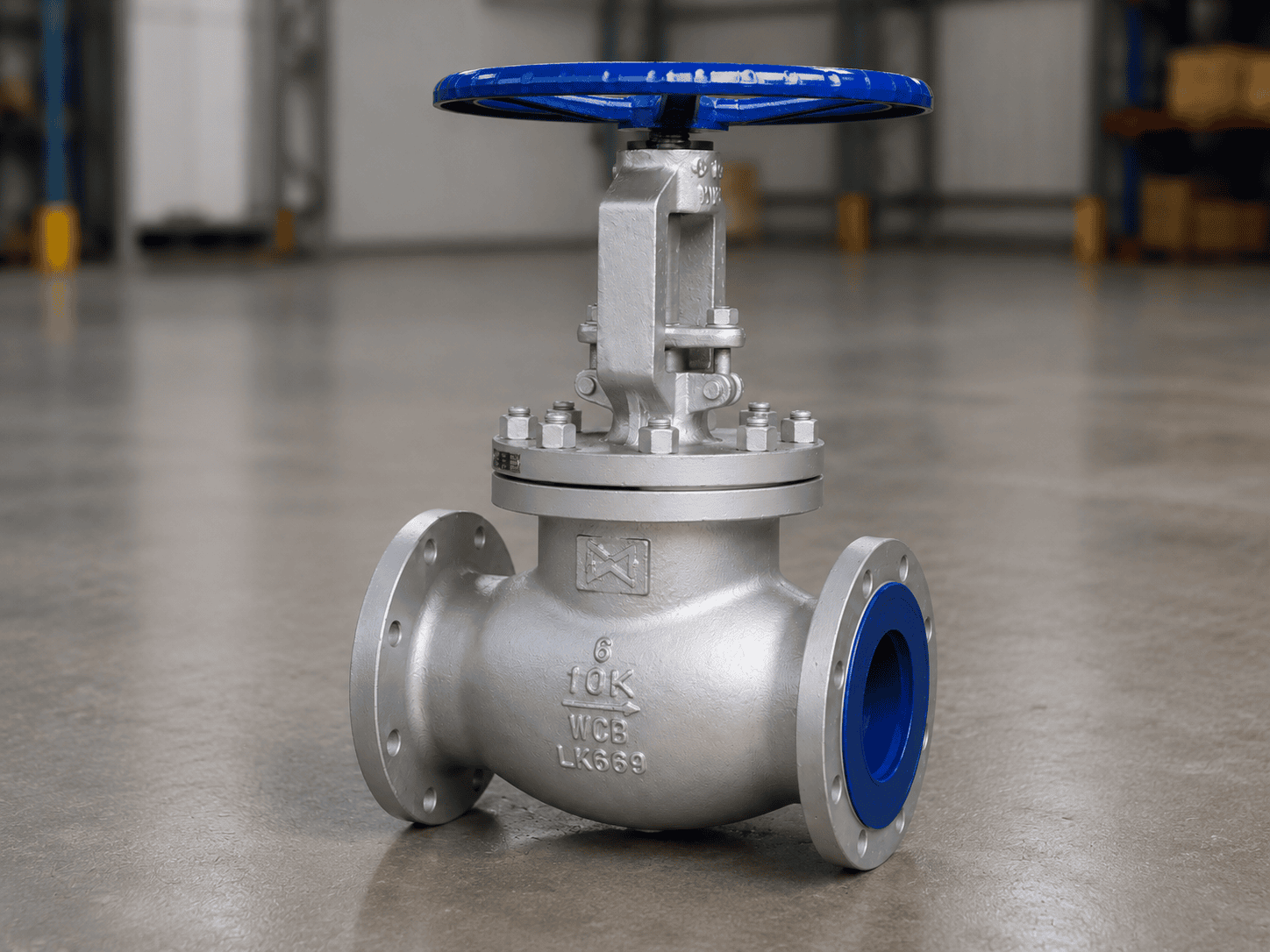 10K Flanged Globe Valve Body Marking Detail
