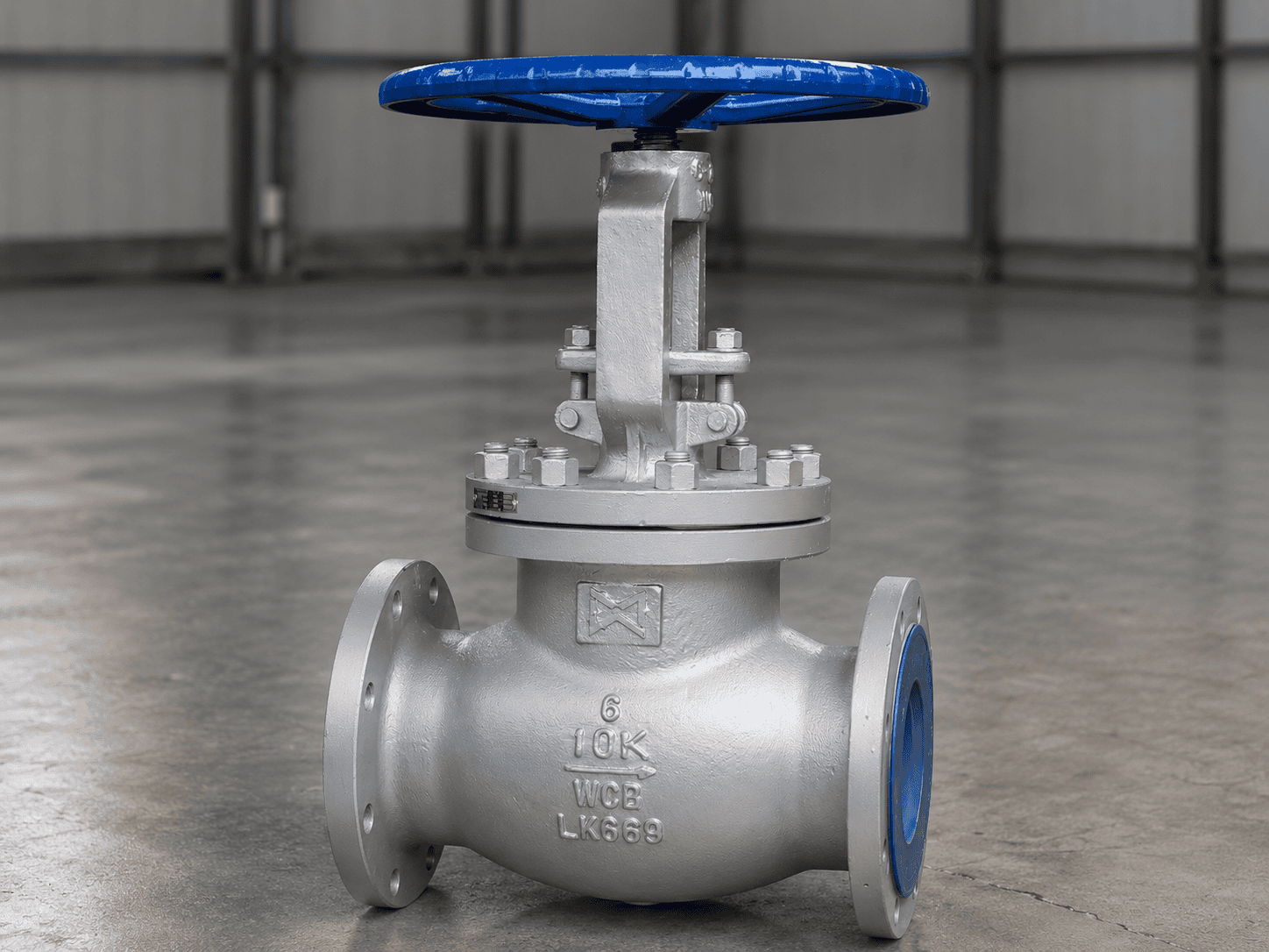 10K Flanged Globe Valve Detail View