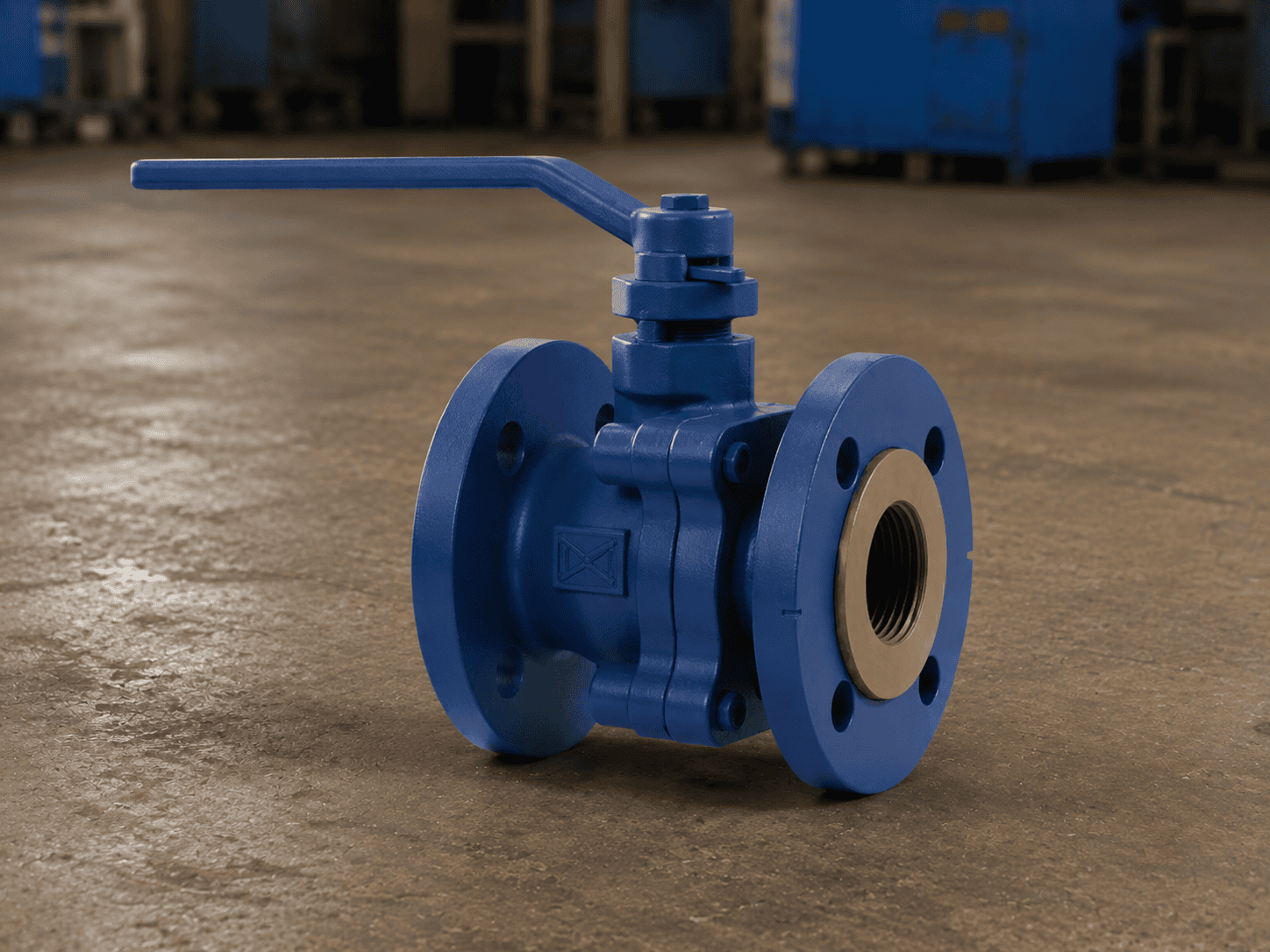 PN16 Flanged Ball Valve Connection Detail