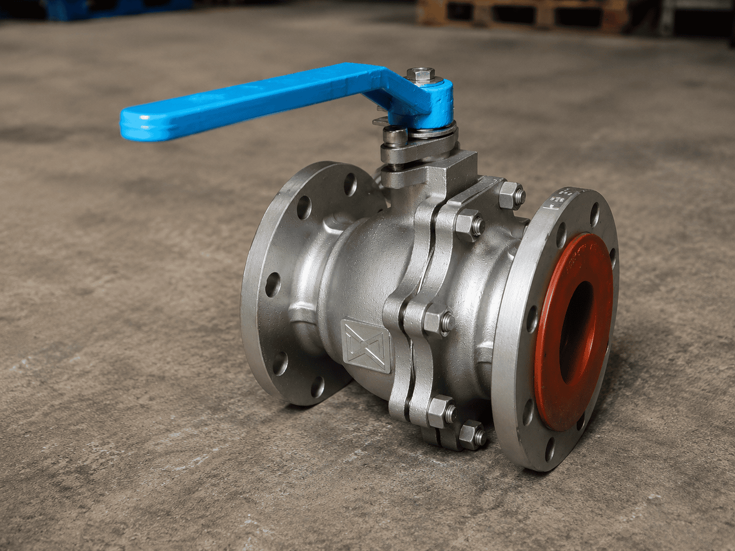 2-Piece Flanged Ball Valve Detail View
