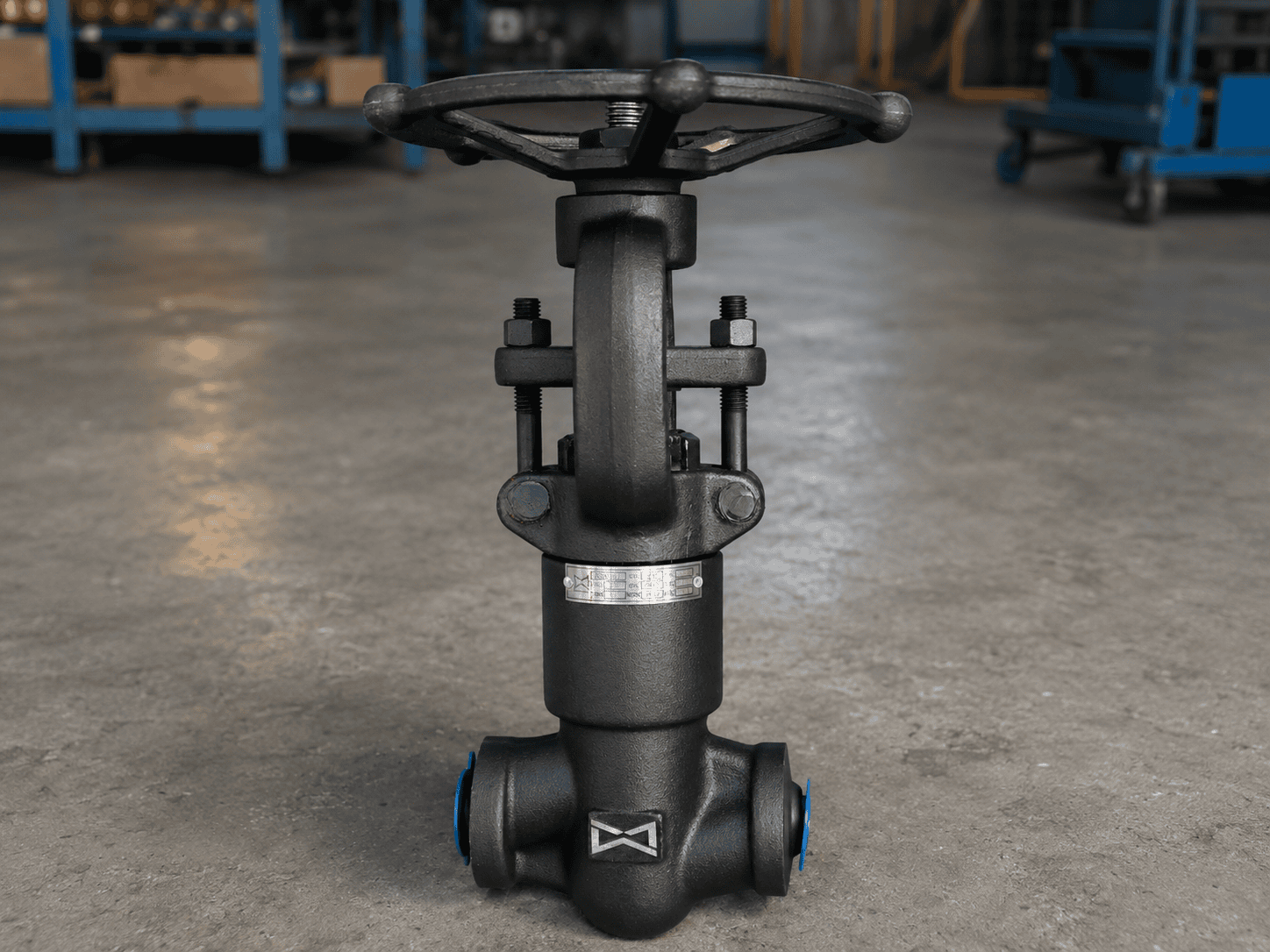 800LB Forged Steel OS&Y Globe Valve Nameplate Detail
