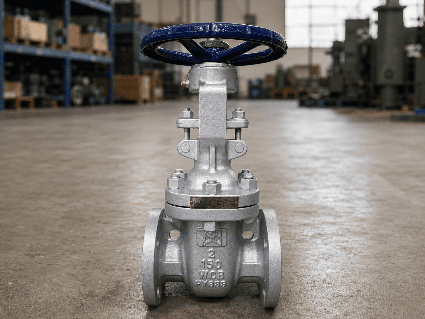 Class 150 Cast Steel OS&Y Gate Valve Nameplate Detail