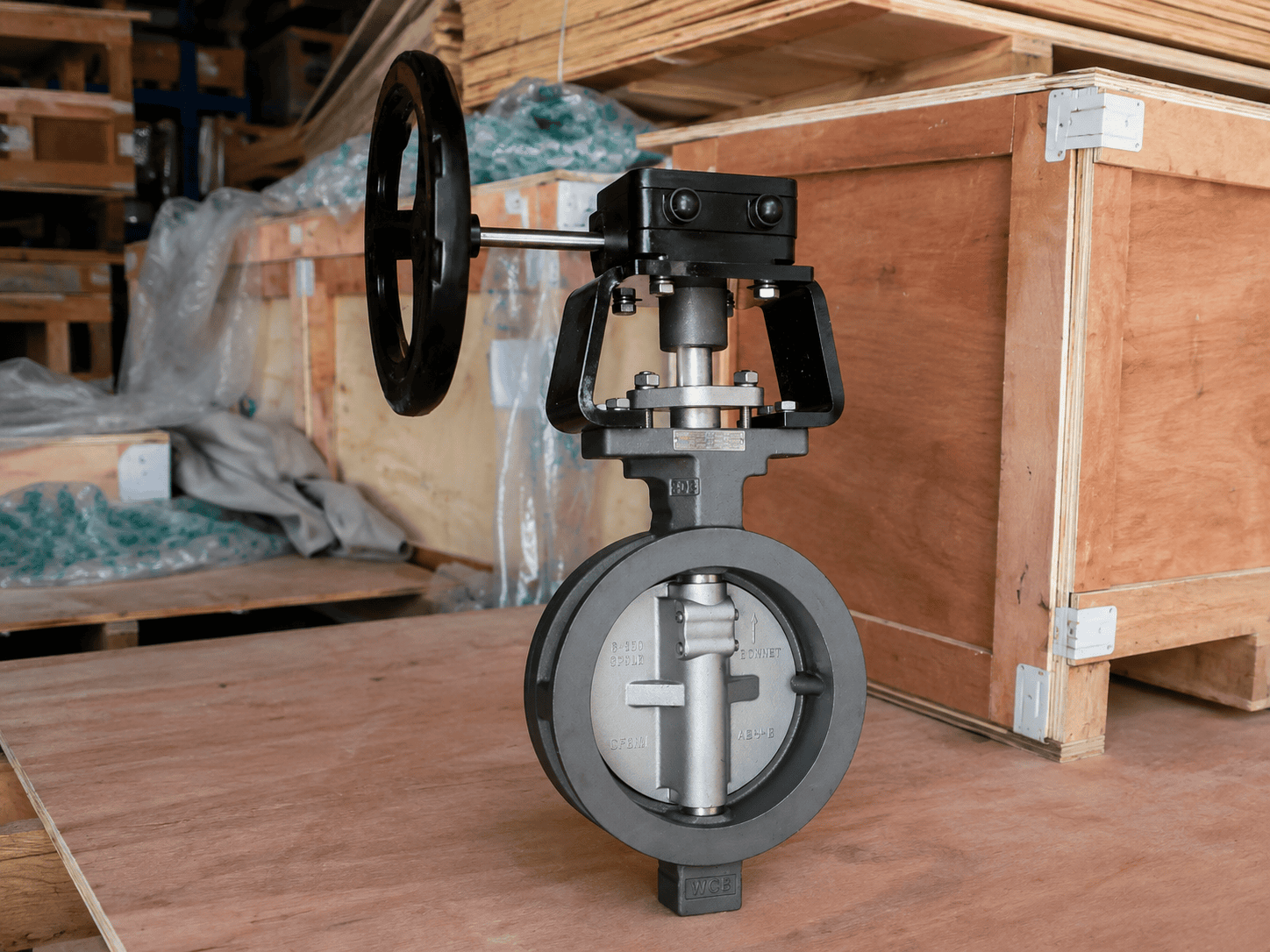 Double Offset Wafer Butterfly Valve Nameplate Detail