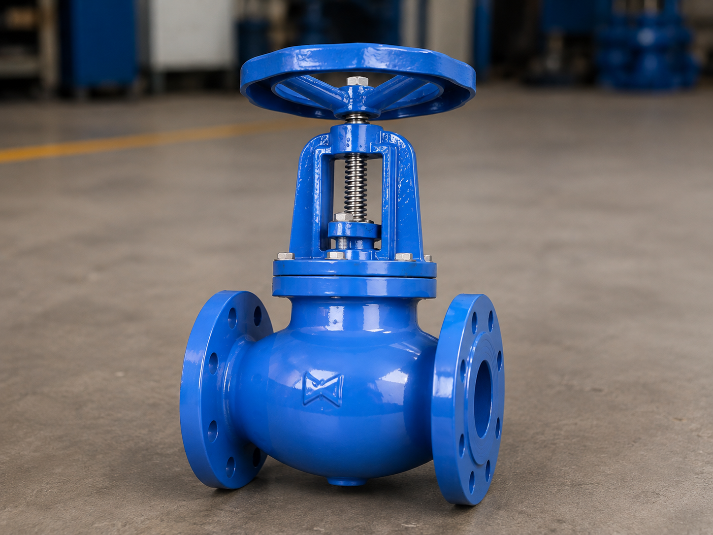 Flanged Globe Valve Detail View