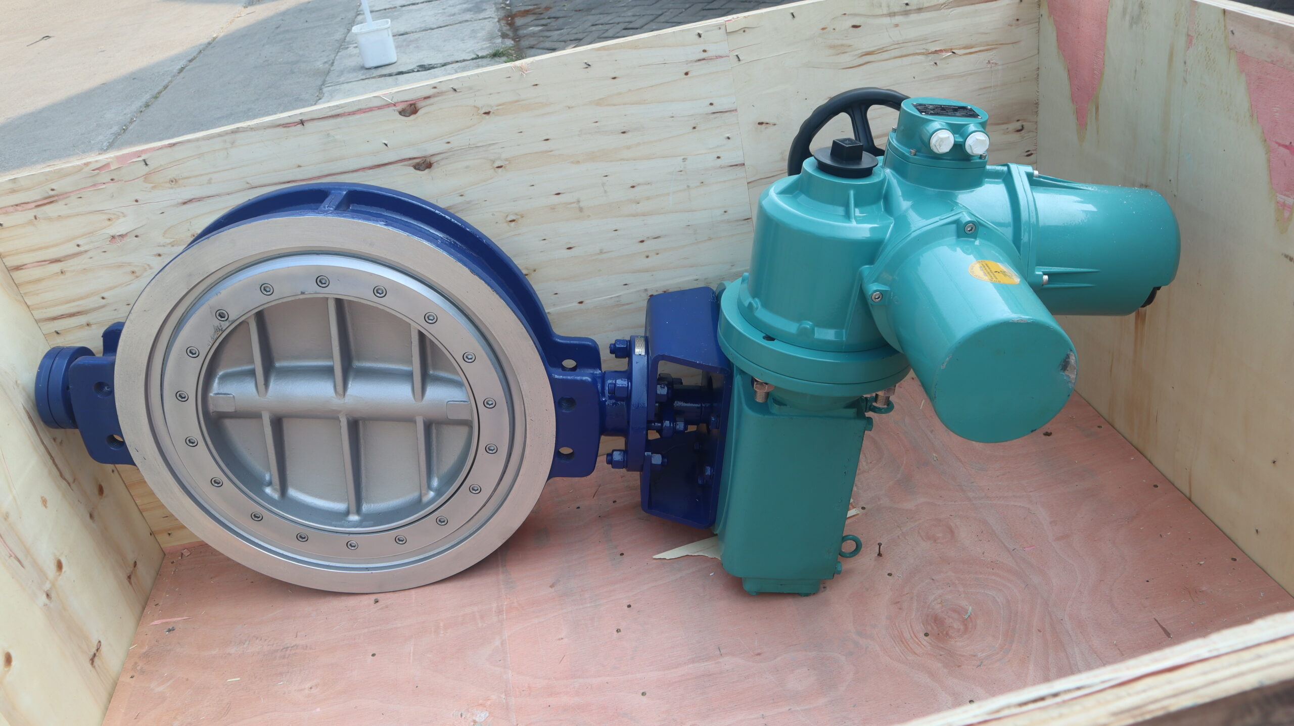 Electric Actuated Triple Offset Wafer Butterfly Valve Nameplate Detail
