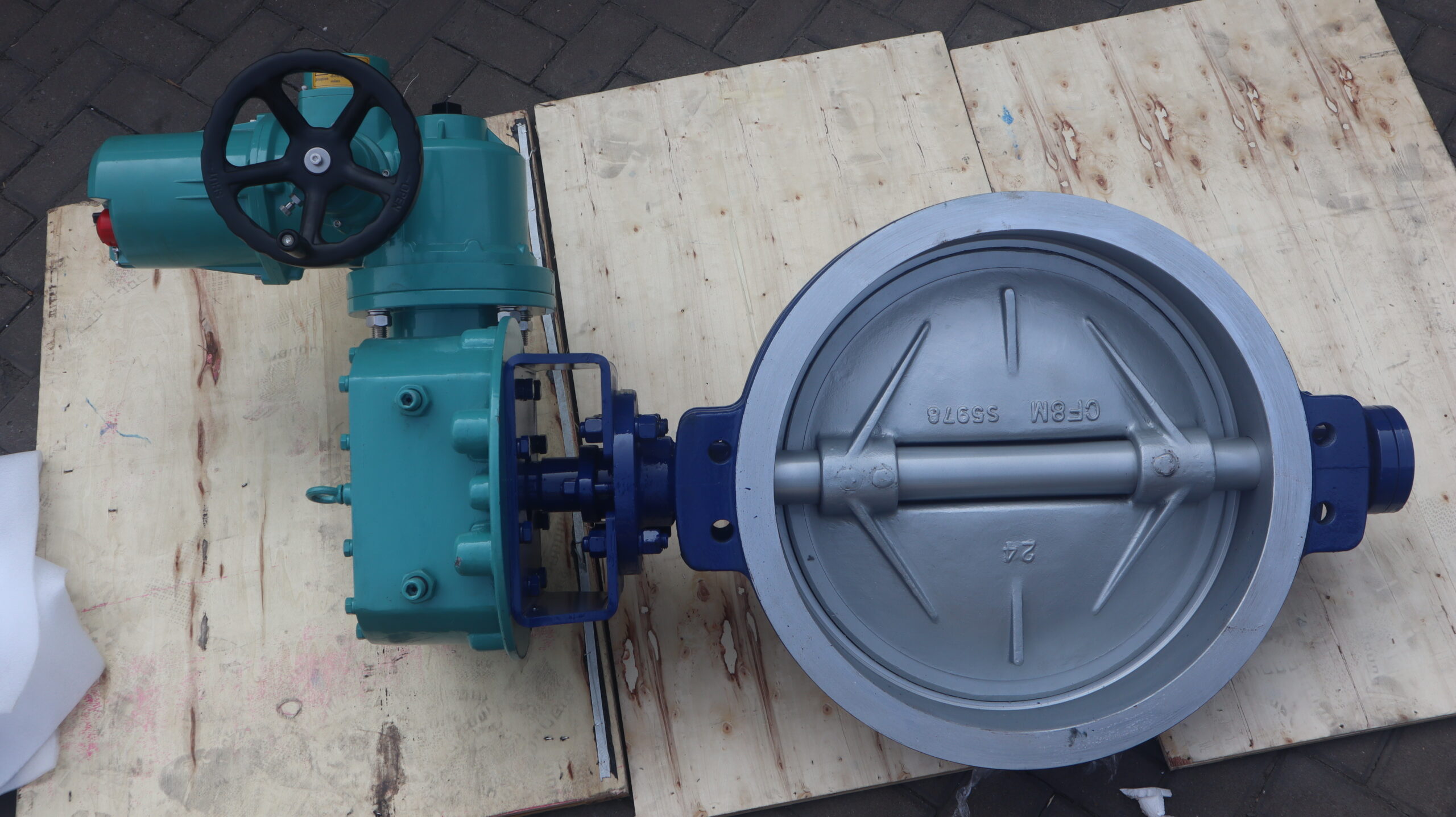 Electric Actuated Triple Offset Wafer Butterfly Valve Detail View