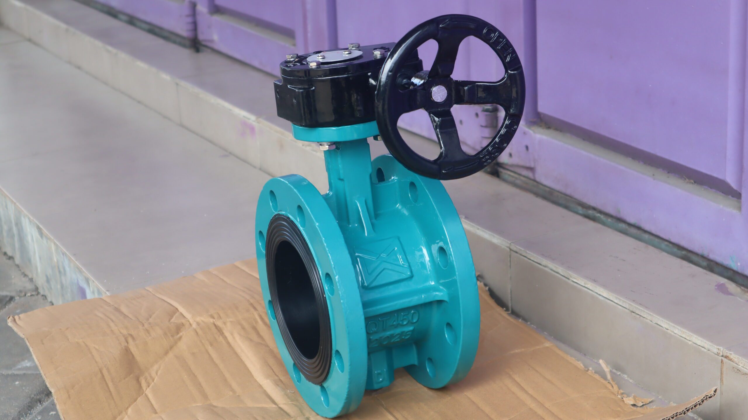 Gear Operated Flanged Butterfly Valve Nameplate Detail
