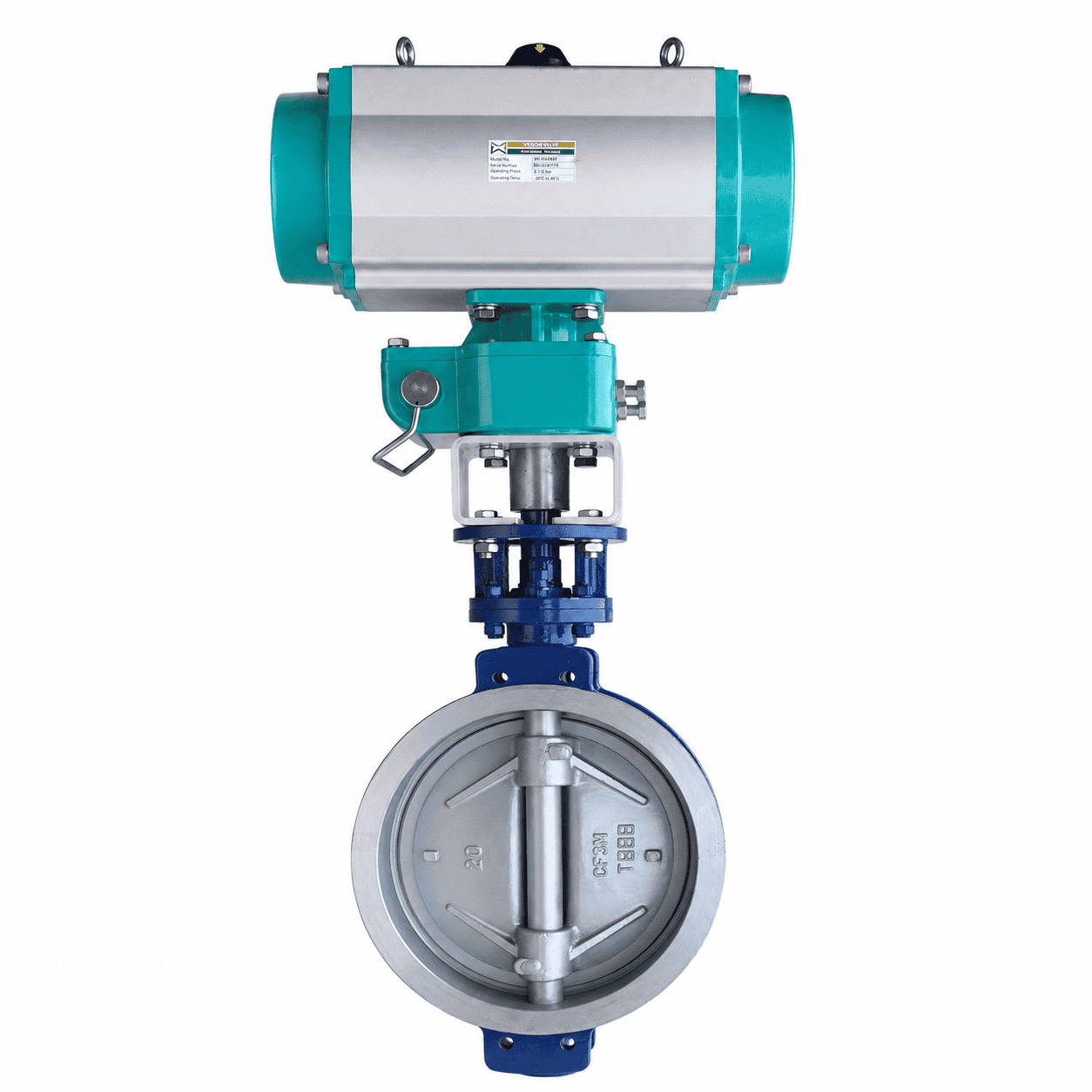 WEISSMILLER Pneumatic Actuated Triple Offset Wafer Butterfly Valve
