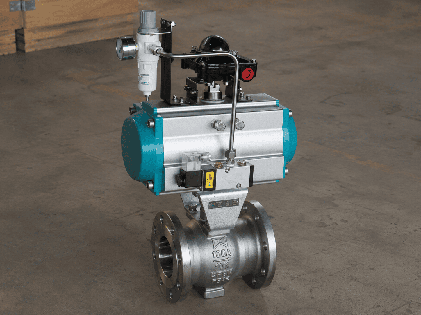 Pneumatic V-Type Segment Ball Valve Nameplate Detail