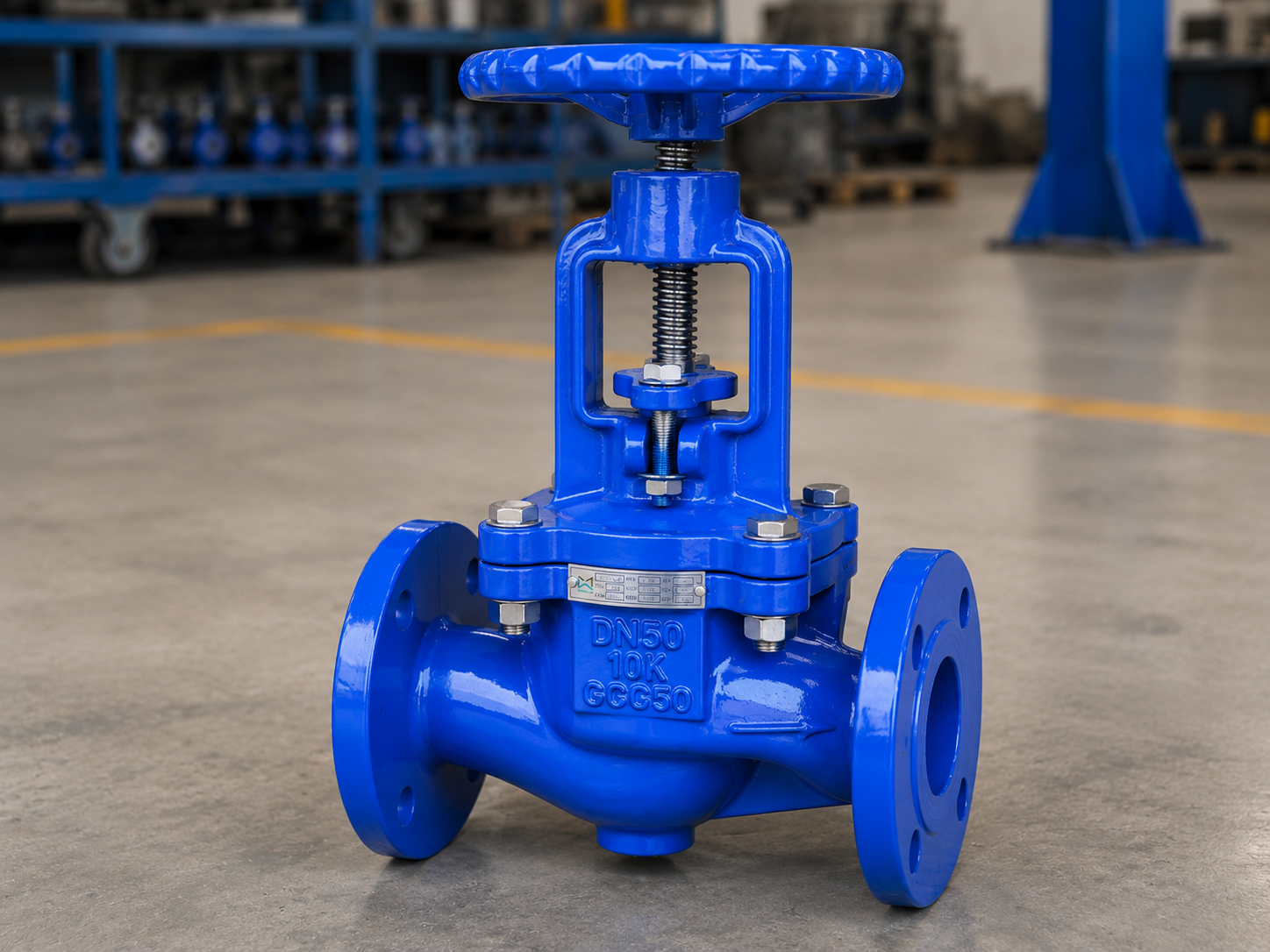 RF Flanged Globe Valve Detail View