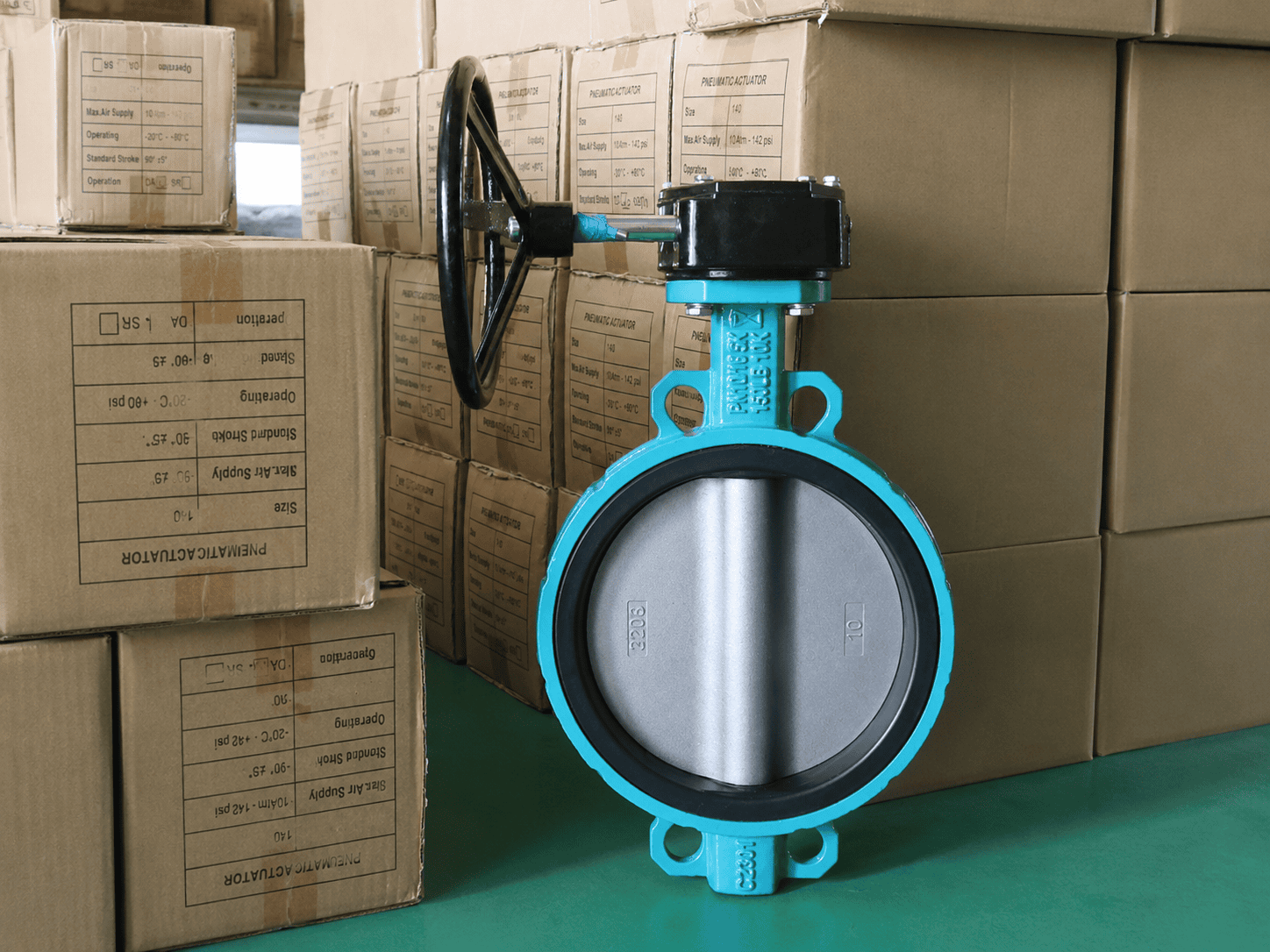 Gear Operated Wafer Butterfly Valve Detail View