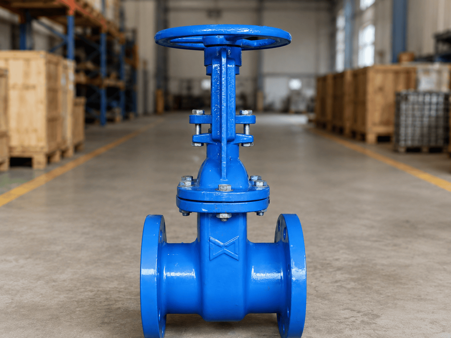 Cast Iron Flanged Gate Valve JIS 10K Nameplate Detail
