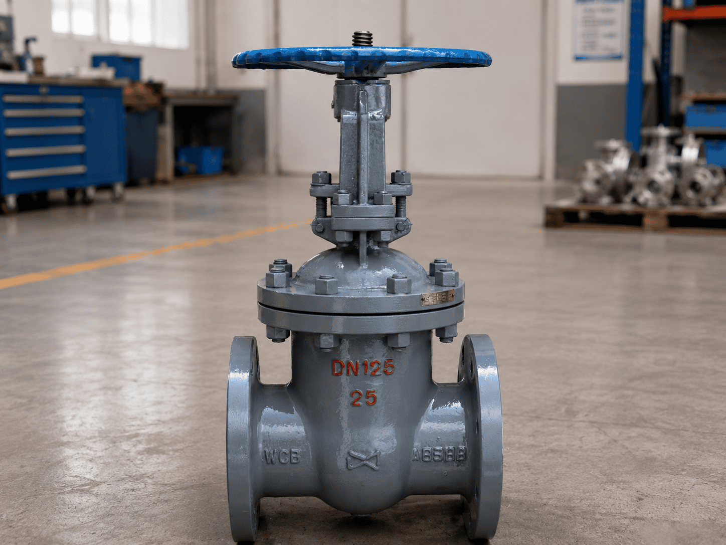 Cast Steel BB OS&Y Gate Valve PN25 Nameplate Detail