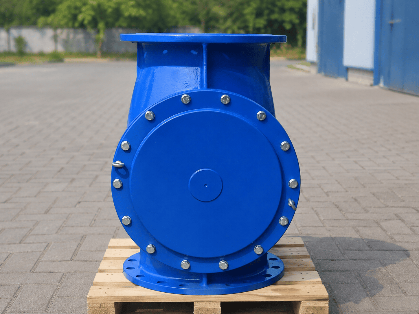 Ductile Iron Flanged Swing Check Valve Nameplate Detail