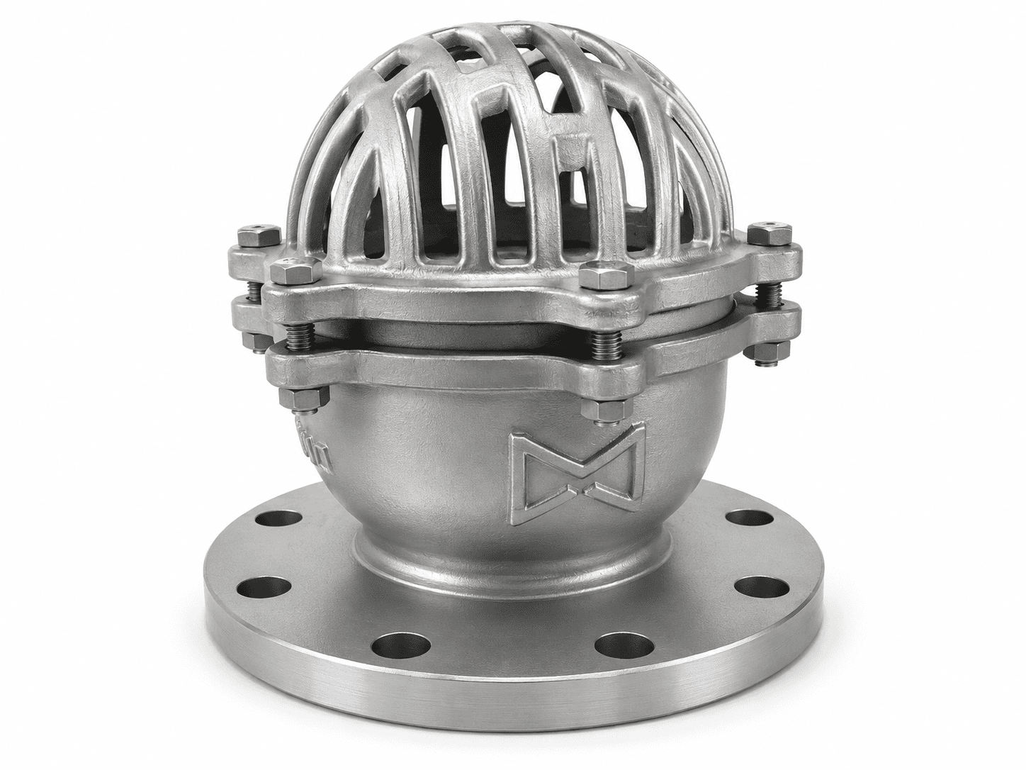 WEISSMILLER Stainless Steel Flanged Foot Valve with Strainer