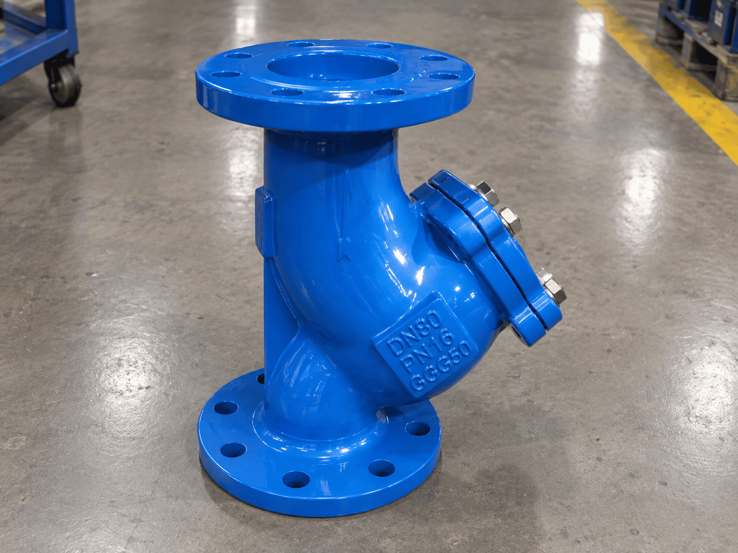 WEISSMILLER Flanged Y Strainer Side View