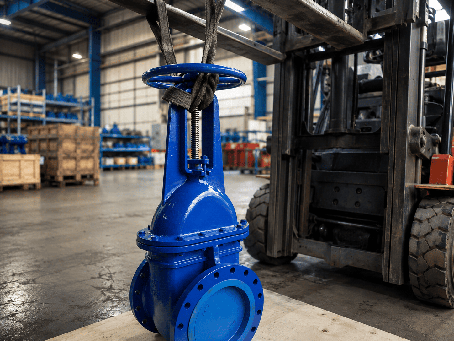 Ductile Iron BB OS&Y Gate Valve JIS 10K Nameplate Detail