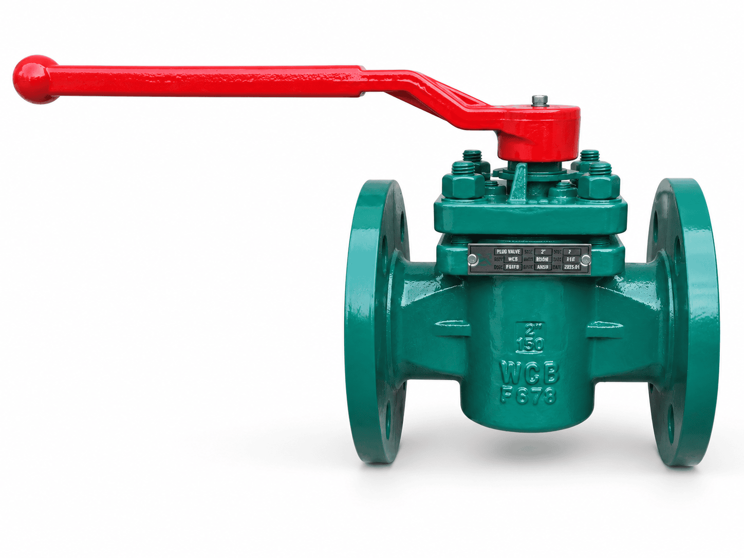 WEISSMILLER PTFE Lined Flanged Plug Valve