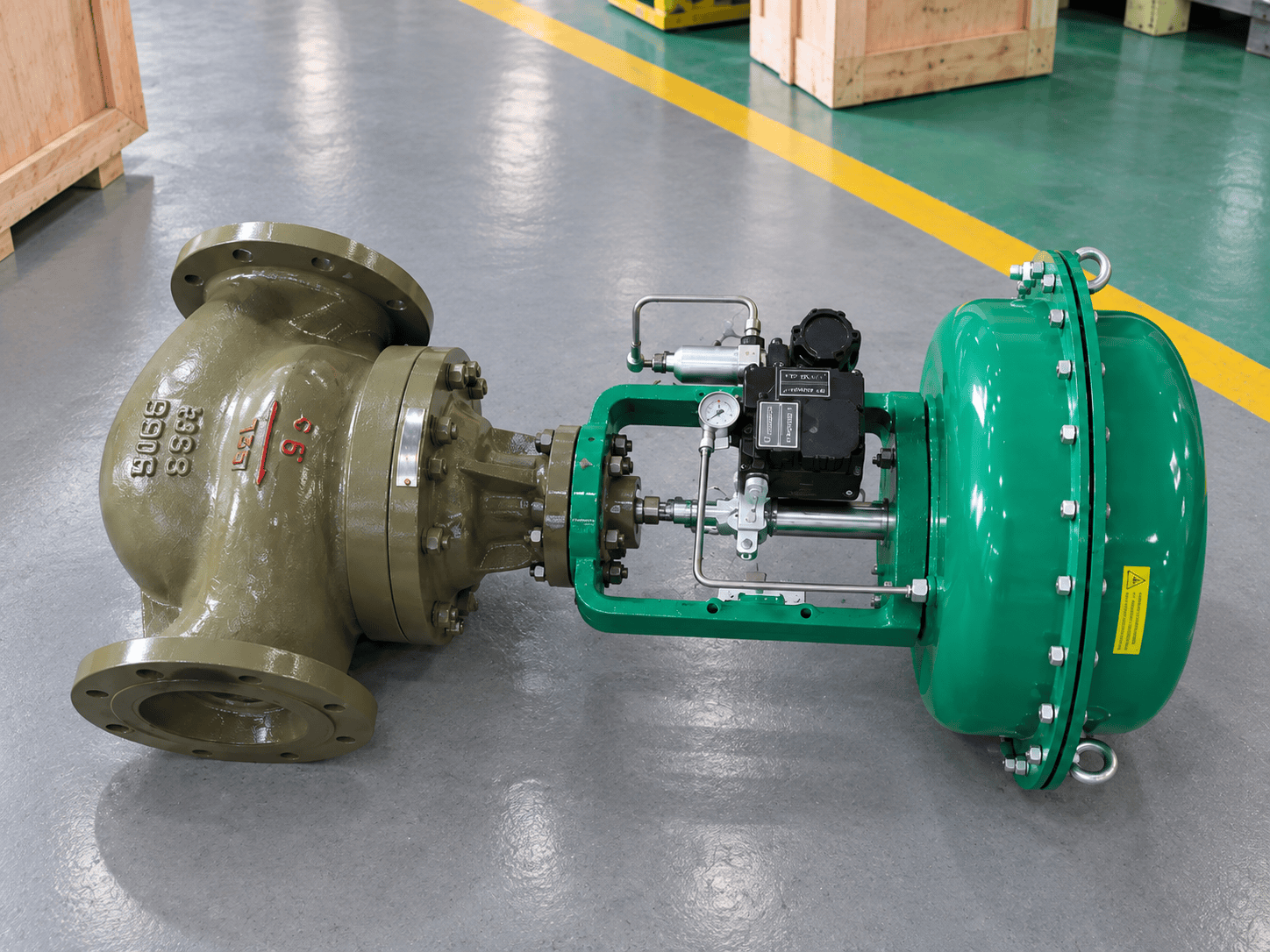 WEISSMILLER Pneumatic Globe Control Valve Full View
