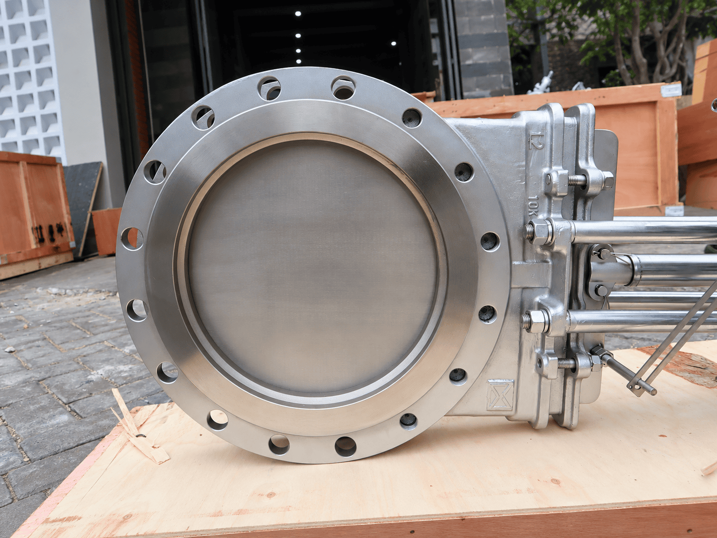 WEISSMILLER Pneumatic Knife Gate Valve Complete Assembly