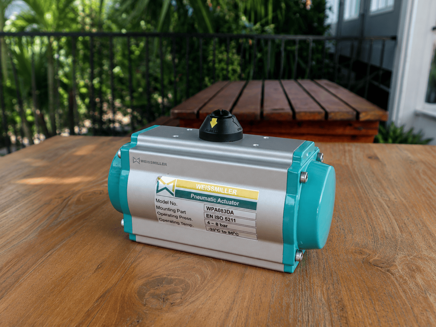 WEISSMILLER Pneumatic Actuator Nameplate Detail