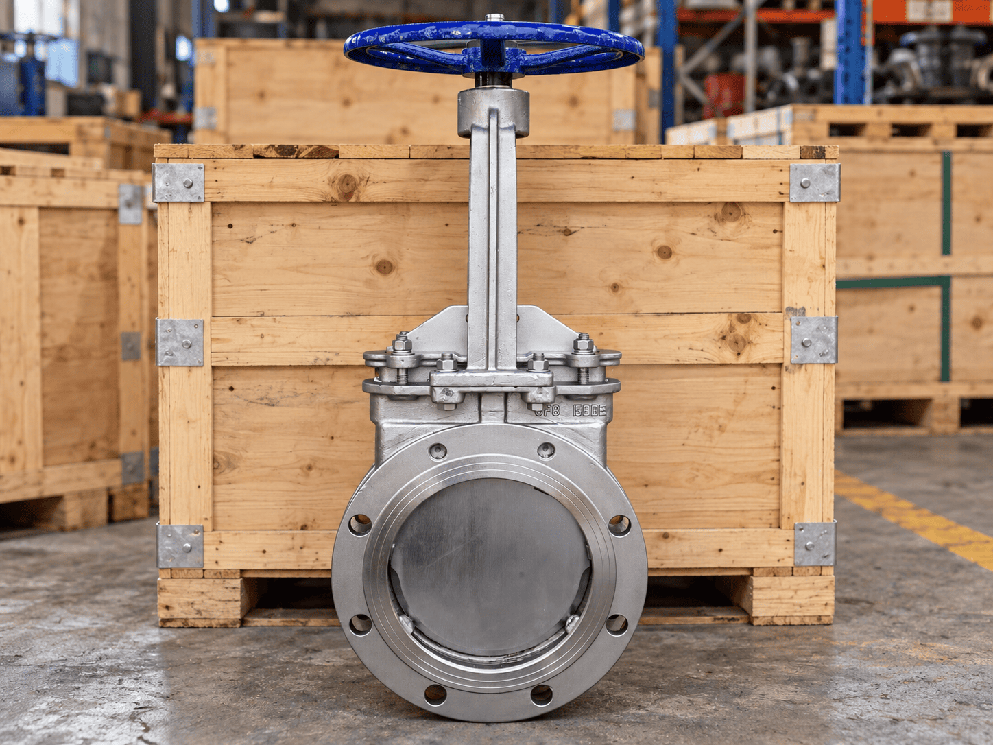 WEISSMILLER SS304 Knife Gate Valve Nameplate