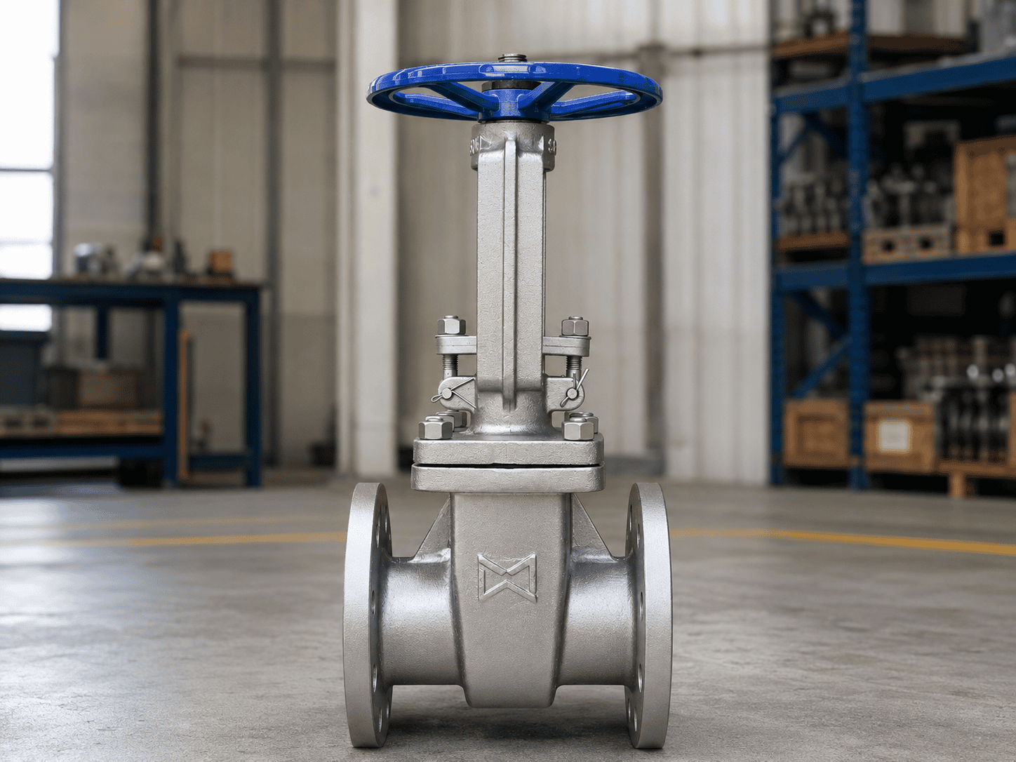 Stainless Steel PTFE Lined Gate Valve JIS 10K Nameplate Detail