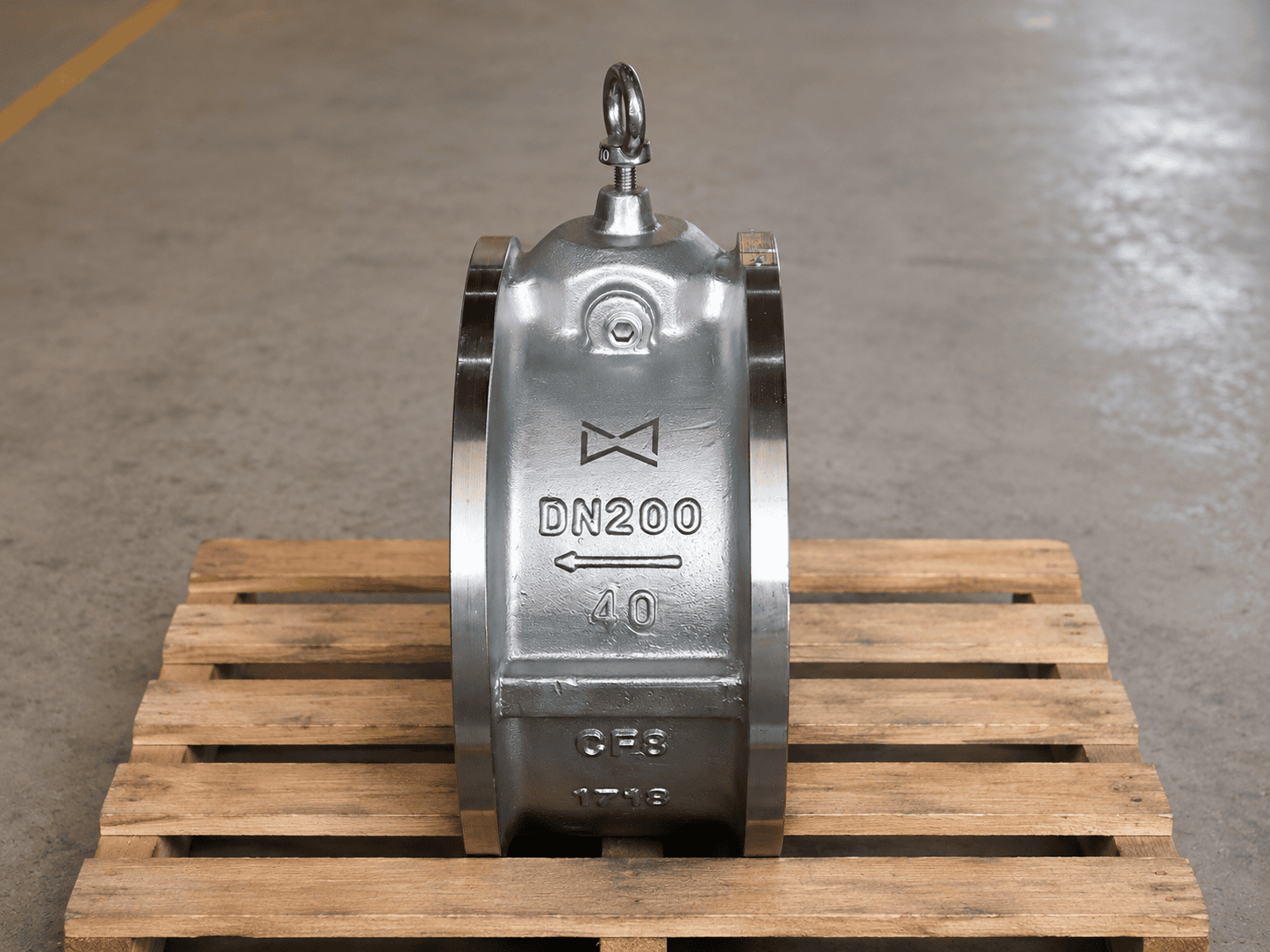 Wafer Type Single Disc Swing Check Valve Side View