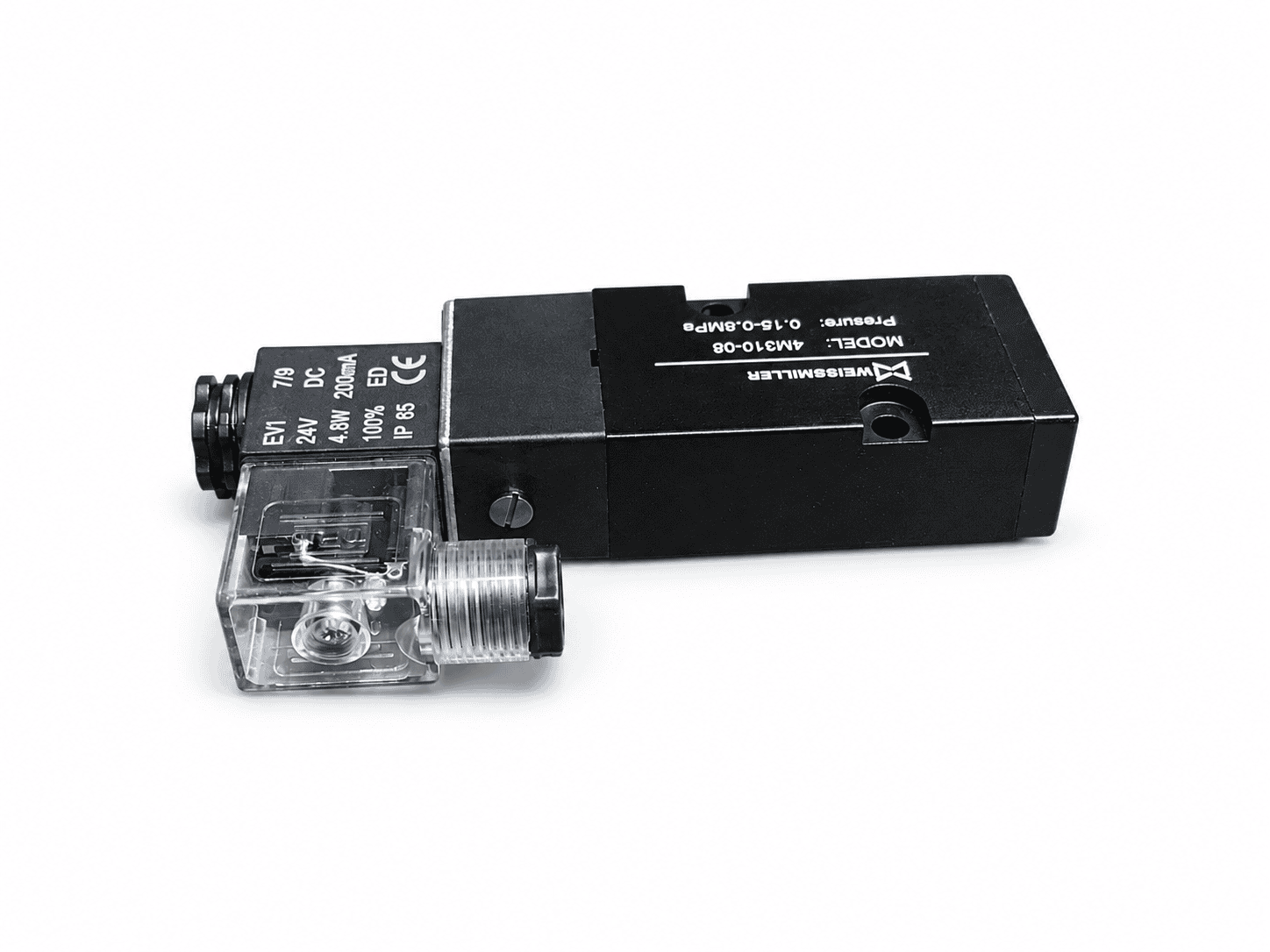 WEISSMILLER 5/2 Way Pneumatic Solenoid Valve Front View